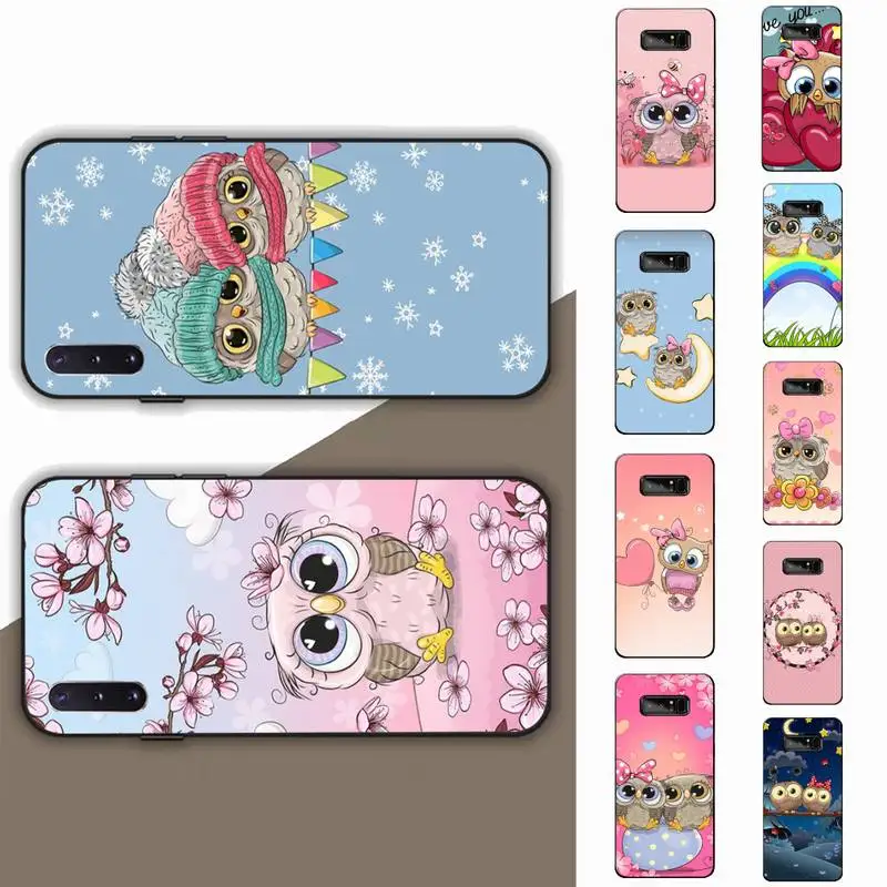 

Cartoon Girl Gifts Cute Owl lovers Phone Case for Samsung Note 5 7 8 9 10 20 pro plus lite ultra A21 12 72