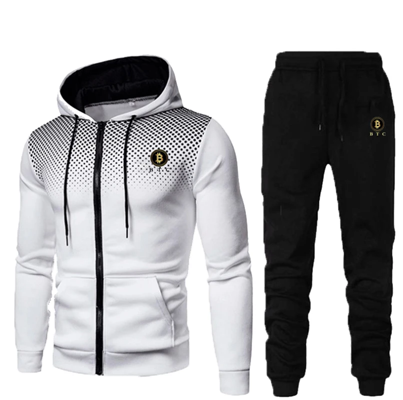 

Мужской повседневный спортивный костюм осень-зима свитер с капюшоном женская спортивная одежда мужской пуловер костюм-двойка 2021