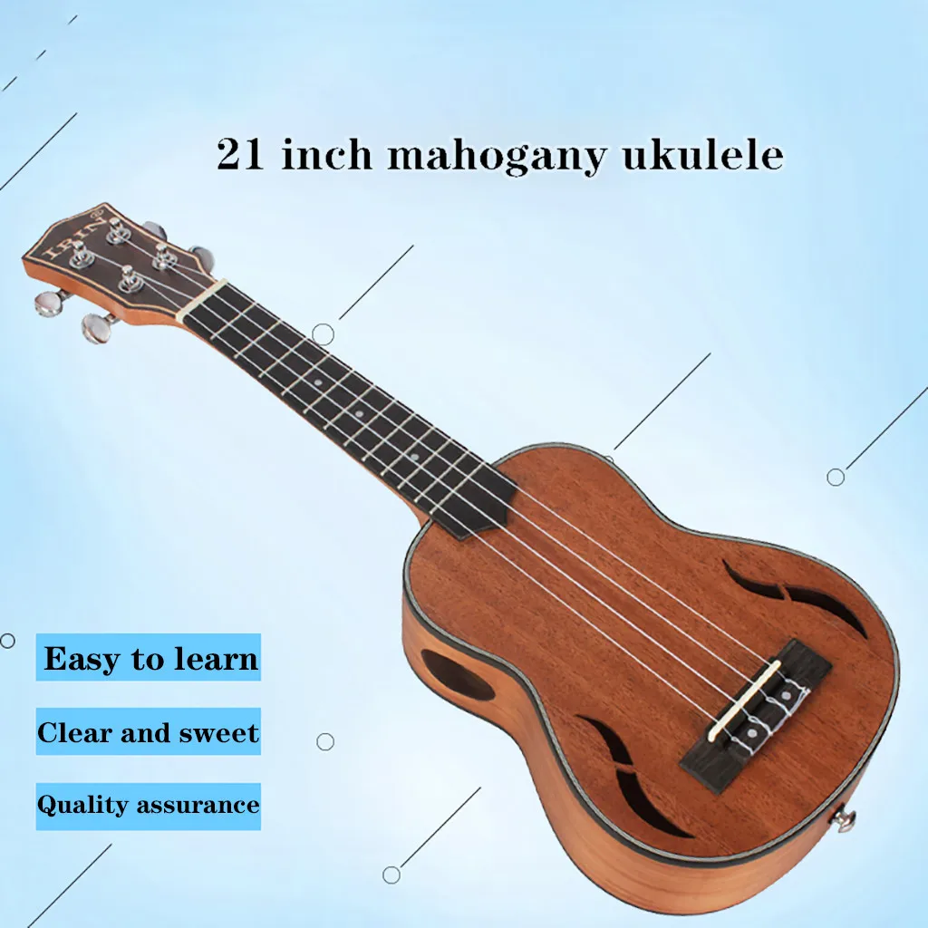 4 струнные гитары укулеле 21 дюймов грецкий орех дерево красное Обучающие