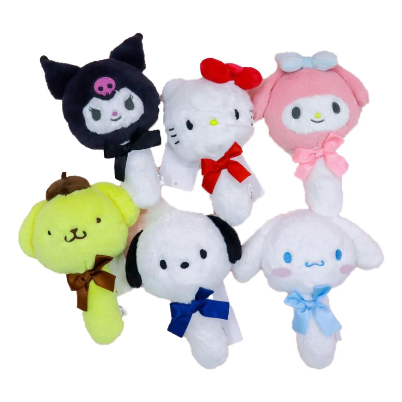 

Sanrioed 10 см Kawaii мультфильм плюшевые игрушки Cinnamoroll Kuromi Mymelody помпон пурин плюшевая кукла зеркало для туалетного столика детские подарки