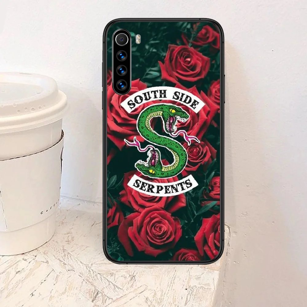 

Riverdale South Side Serpents Phone Case For Xiaomi Redmi Note 7 7A 8 8T 9 9A 9C 10 K30 K20 Pro Ultra black Cell Painting Shell