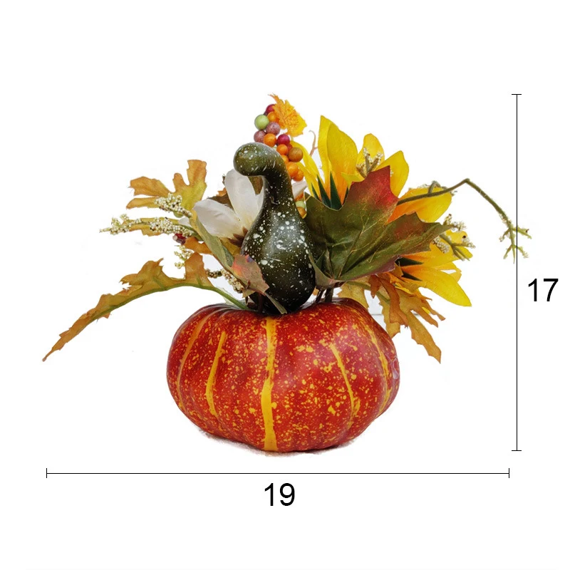 2 шт. набор искусственные тыквы кленовый лист граната украшение домашнего стола