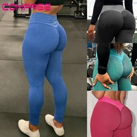women yoga pants high waist butt lifting anti cellulite workout leggings tummy control sport leggings fitness textured tights
