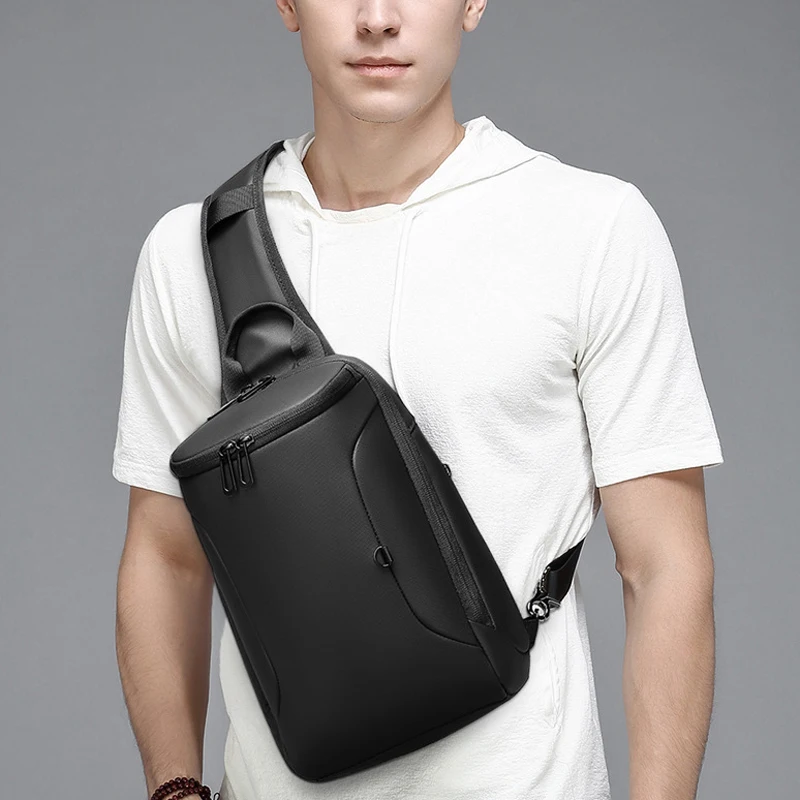 

Новая трендовая крутая Стильная мужская нагрудная сумка, компактная и легкая дорожная сумка-мессенджер для альпинизма, модная повседневна...