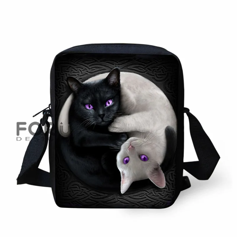 L5070E FORUDESIGNS/школьная сумка для мальчиков и девочек с 3D изображением кота и тигра; Детский рюкзак с забавными животными; школьный рюкзак для учеников начальной школы - Цвет: L5070E