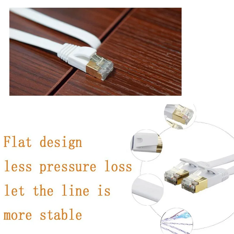 Newly 1/2/3/5/10/15/20M High Speed Computer Router Gold Plated Plug STP Wires CAT7 RJ45 Ethernet LAN Networking Cable 999 |