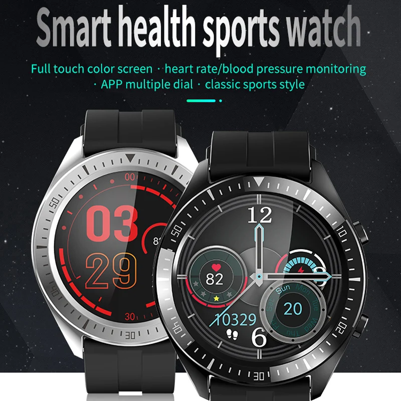 

Hot Smart Watch Touching Control Waterproof With Health Heart Rate Sports Monitoring Unisex DQ-Drop