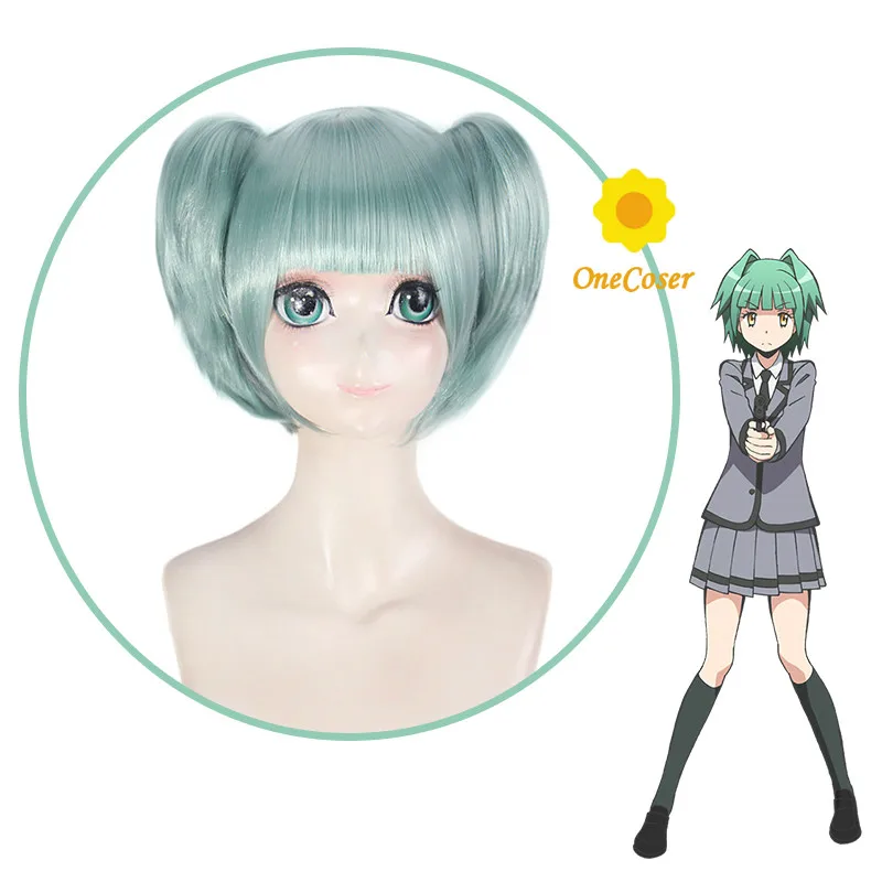 Косплей шиота Нагиса из аниме класс убийц короткий зеленый парик термостойкие