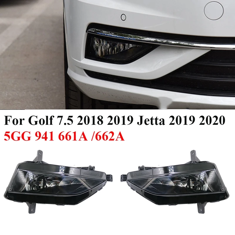 

Автомобильные передние противотуманные фары светильник лампа в сборе с галогенная лампа для VW Golf 7,5 2018 2019 Jetta 2019 2020 5GG 941 661A /662A