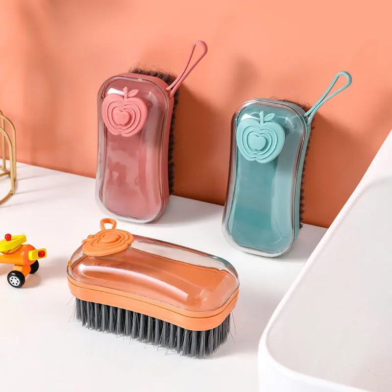 

Multifunctional Cleaning Brush Portable Plastic Clothes Shoes Hydraulic Laundry Brush Hands Kitchen Microwave Cleaner Bathroom