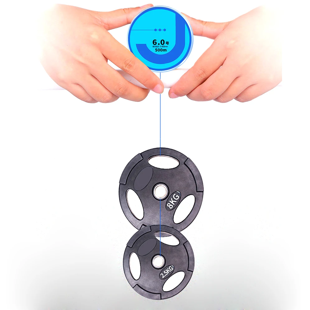 

High Quality Multiple color 500m Super Strong Fishing Line Japan Monofilament Nylon Fishing Line 2-35LB