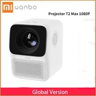 Портативный мини-проектор для домашнего кинотеатра Xiaomi глобальная версия Wanbo T2MAX1080LCD LED с вертикальной коррекцией трапецеидальных искажений