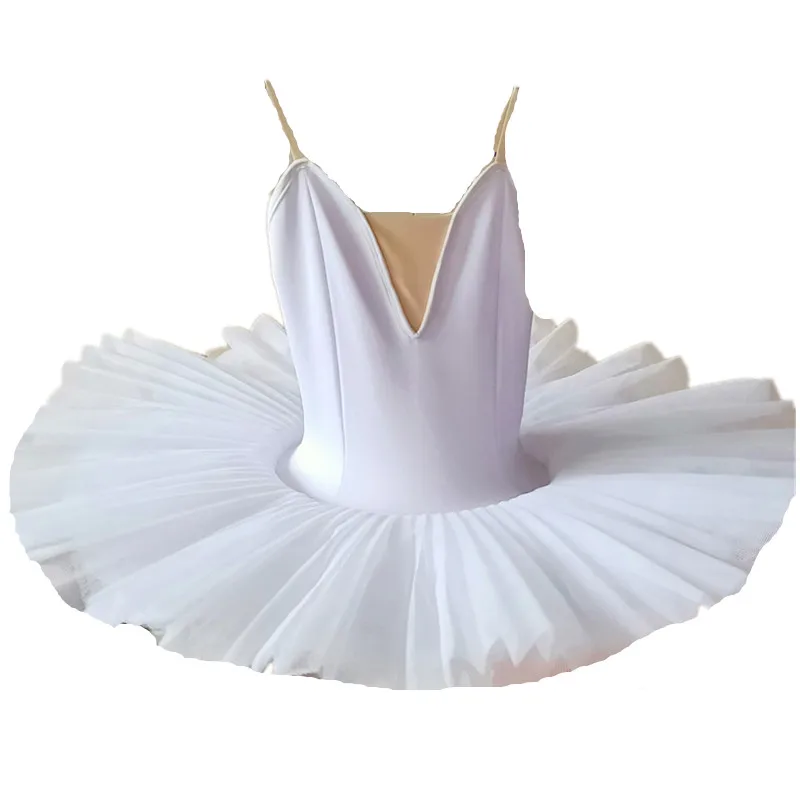 Белая профессиональная балетная юбка для девочек детская одежда в виде лебедя
