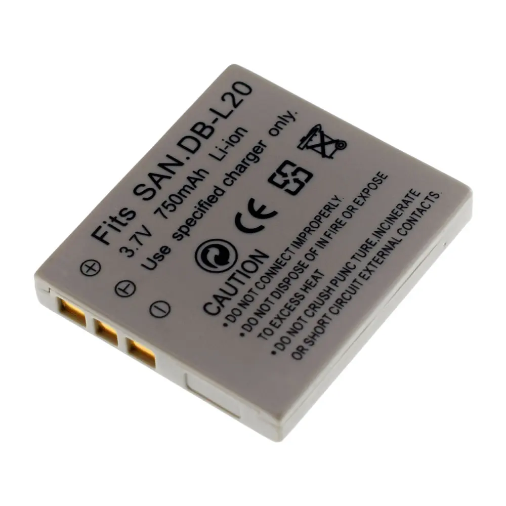 2 x Новая батарея для Sanyo DB-L20 DBL20 Xacti VPC-C4V VCP-CG9 VPC-C1 (D) | Электроника