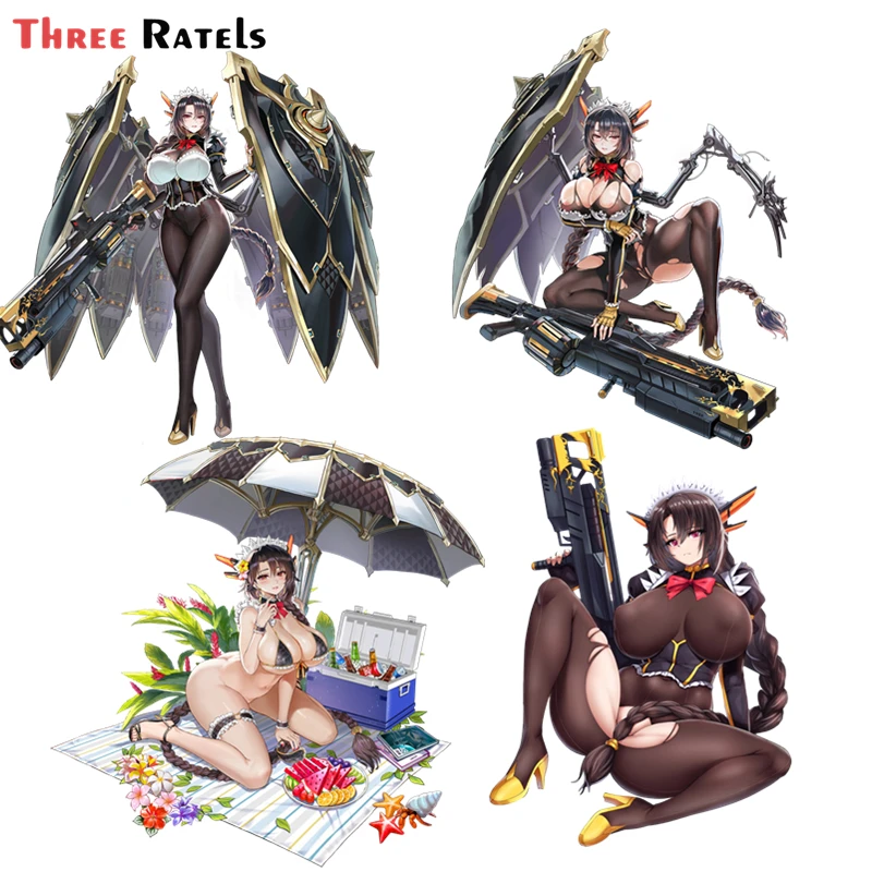 F9 Waifu Аниме Сексуальная аниме девушка черный змей с пистолет последний
