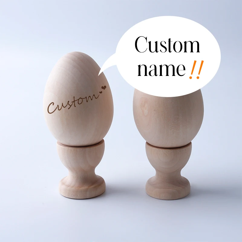 Большой деревянный подстаканник для яиц 63 мм 12 комплектов (24 шт.) сделай сам