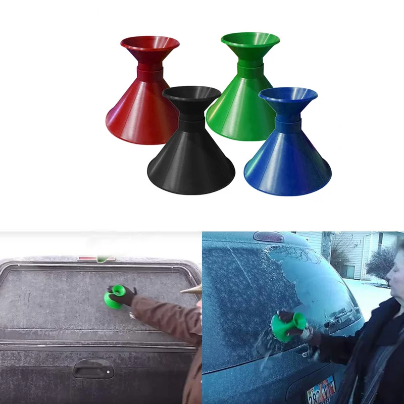 FANHHUI Зимний новый скребок Круглый Волшебный конусный для лобового стекла льда