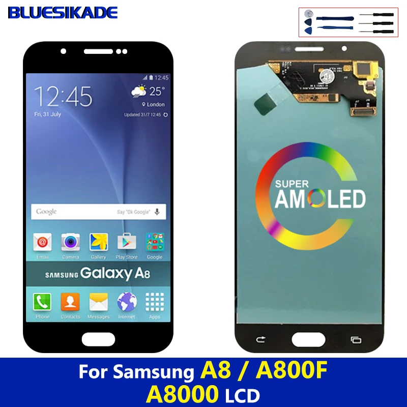 

5.7" AMOLED For Samsung Galaxy A8 2015 LCD SM-A8000 Display Touch Screen Digitizer For Samsung A800F Assembly Replacement Parts