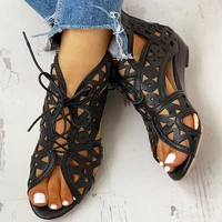 doratasia 2020 wholesale plus size 43 shoelaces gladiator summer boot sandals woman leisure wedge heel comfort women shoes