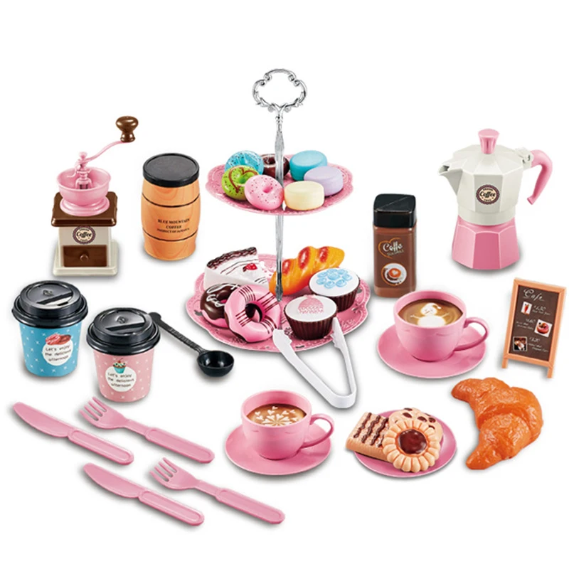 

Детская имитация дневного света, цвет: розовый, синий, набор «сделай сам», ролевая игра, кухонные игрушки, еда, кофе, игровой домик, игрушки дл...