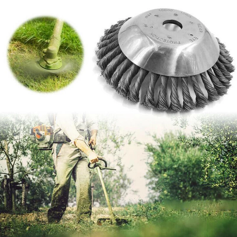 Weed Grass Trimmer Blade Break Proof Wired Round Edge Steel Cutter Machine Accessories For Garden Lawn | Дом и сад