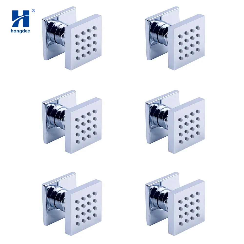 Hongdec Душ Спа латунные квадратные массажные струи спрей для душа тела
