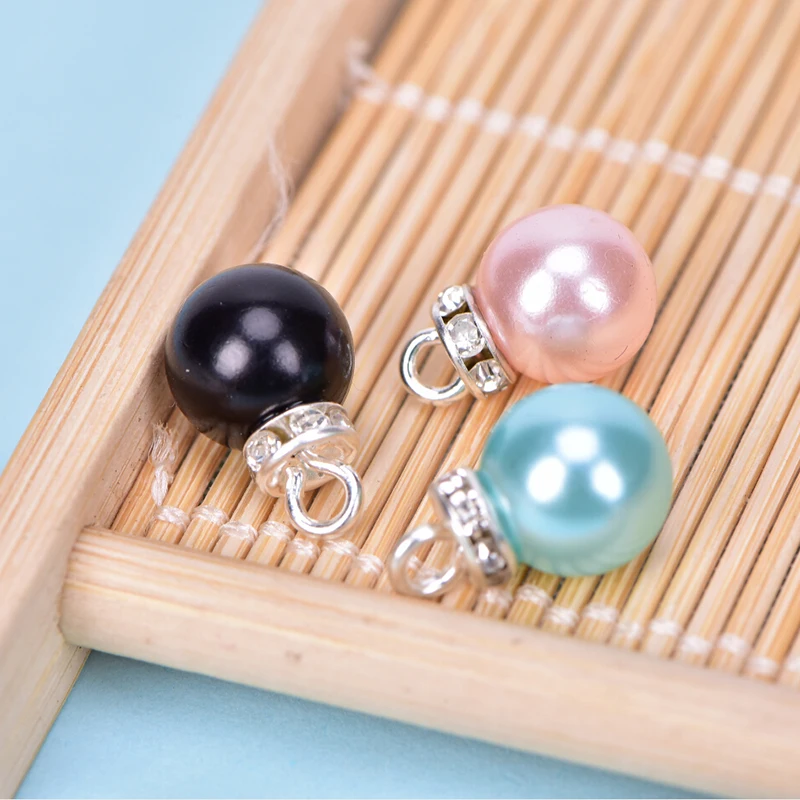 

20Pcs/Set DIY Acc Crystal Colorful Pearl Charms Pendant Jewelry Finding DIY Craft Making Dropshipping