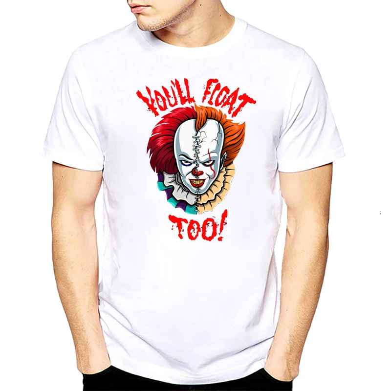 Pennywise Мужская футболка женские летние топы фильм это лузеров Клубная футболка мужская с коротким рукавом Loser Lover It Inspired футболка