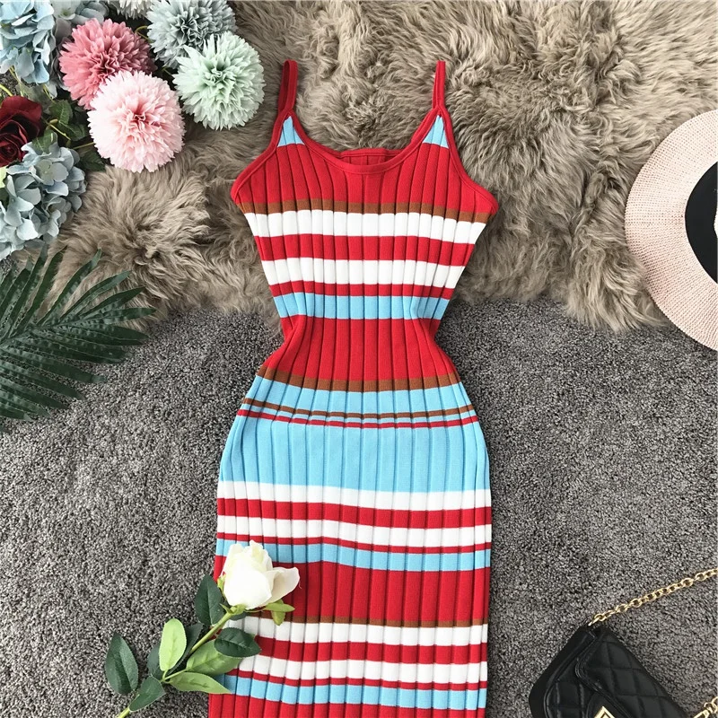 Gagarich женское платье 2019 трикотажные обтягивающие платья на бретелях спагетти с