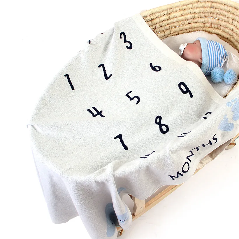 Хлопковое трикотажное одеяло для новорожденных 100 см|Одеяла и пеленки| |