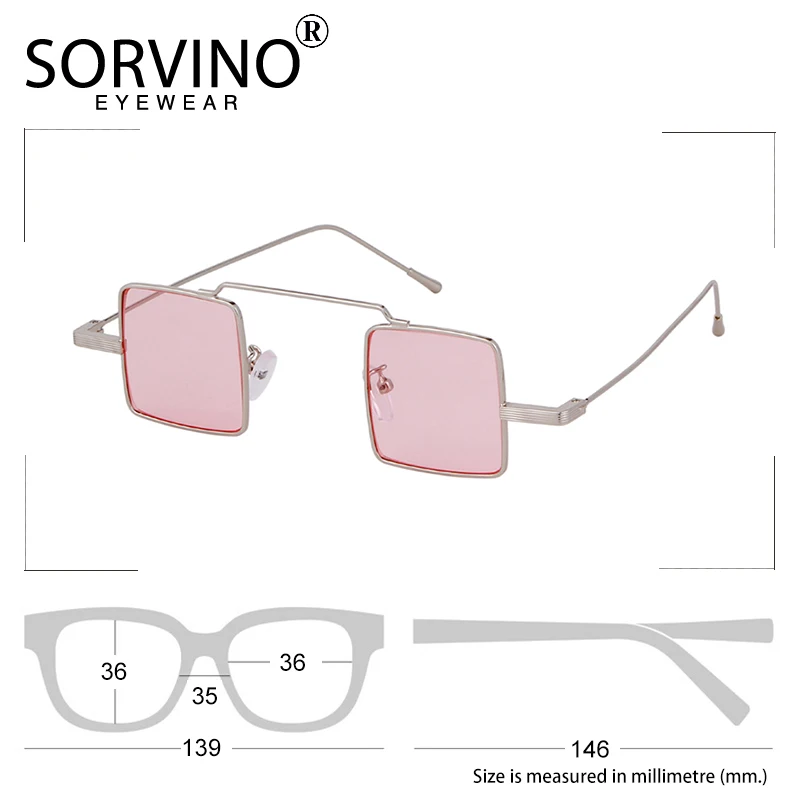 SORVINO 2020 ретро маленькие квадратные солнцезащитные очки в стиле стимпанк женские