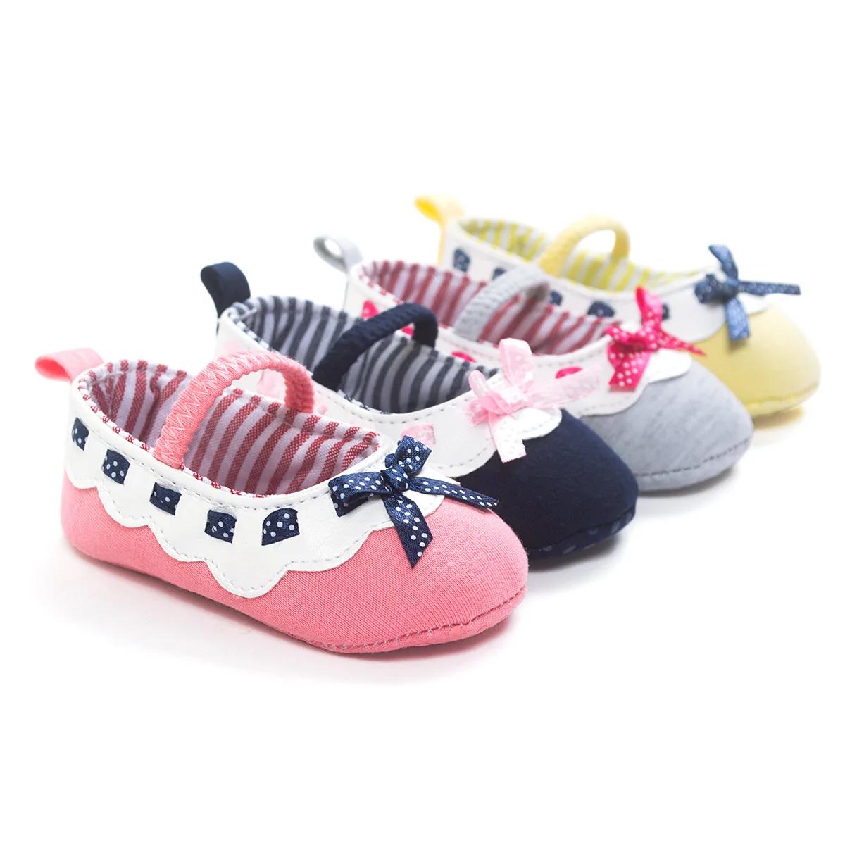 

Newborn Baby Girl Shoes Anti-slip Toddler Shoes Cotton Baby Princess Shoes Party Bow Cotton Soft Sole Crib Shoes for Baby 6-18M