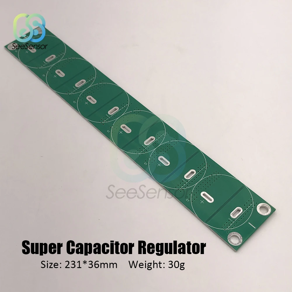 6 шт./компл. сверх яркий конденсатор 2,7 V 360F 400F 500F 2,85 V 700F супер конденсаторы с защитной платой для автомобиля авто блок питания