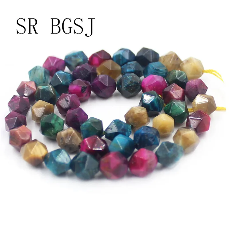 Бесплатная доставка 8 мм граненые круглые полигональные микс разноцветных