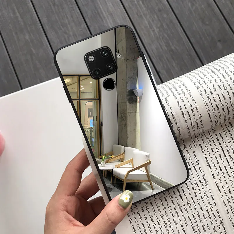 Чехол с зеркальной поверхностью для huawei P30 P20 Lite Nova 5i 5 Mate20 Pro Honor 20 10 9 Lite 10i 20i 8A 8C 8X Y5 Y6 P Smart задняя крышка корпуса