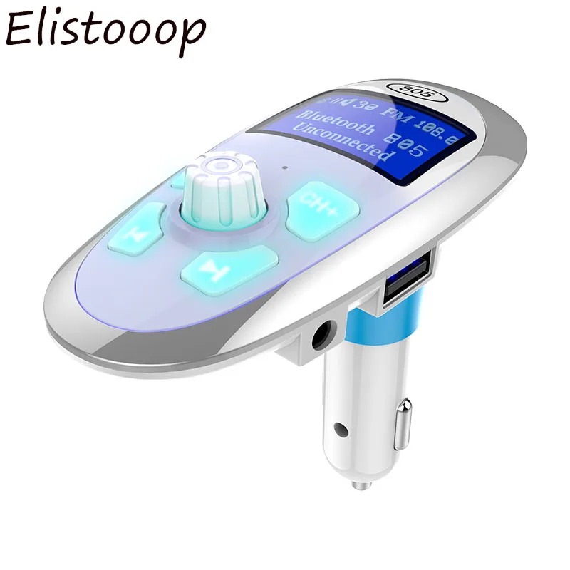 6 в 1 Hands free Bluetooth MP3 плеер fm передатчик двойной USB ЖК дисплей автомобильное зарядное