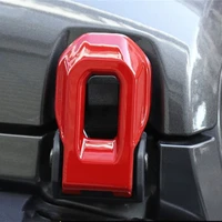 2pcs car hood cover lock hinge protector cover trim redsilver fit for jeep wrangler jl jt 2018 2019 2020 2021