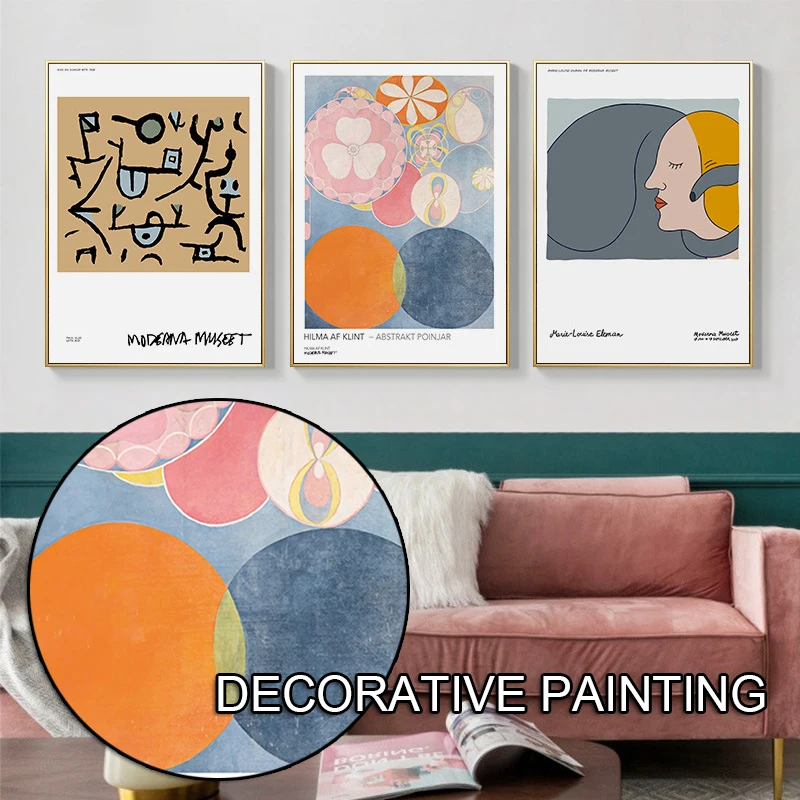 

Decorative Painting Abstract Art Poster Wall Decor Minimalist Pictures Room Ornament for Home Office No Frame Decoration Salon