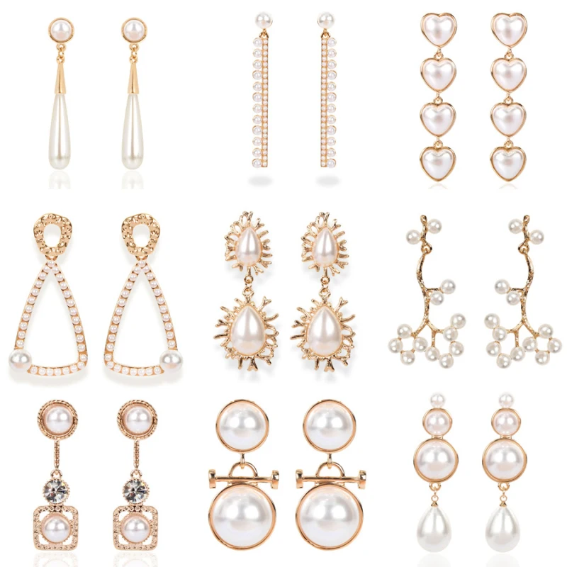 Висячие серьги Find Me с искусственным жемчугом для женщин длинные висячие из