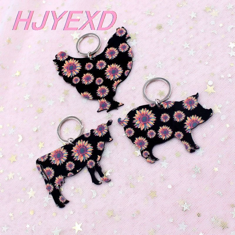 3 дюйм (ов) акриловое волокно пасхальное брелок корова кролик с рисунком Овцы на