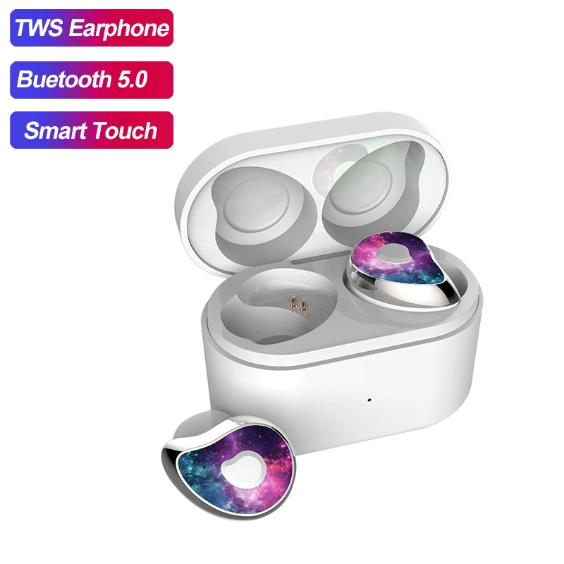 Миниатюрные Bluetooth наушники TWS 5 0 портативные Беспроводные спортивные 6D Hifi