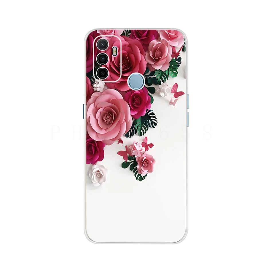 For Oppo A53 Case Cute Cat Painted Cover For Oppo A53 Phone Cases CPH2127 OppoA53 Full Coque Bumper 6.5'' Oppo A 53 Phone Fundas oppo cover