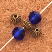 double cones beads spacers 3 7x4 9mm 1200pcs tibetan bronze jewelry findings l528