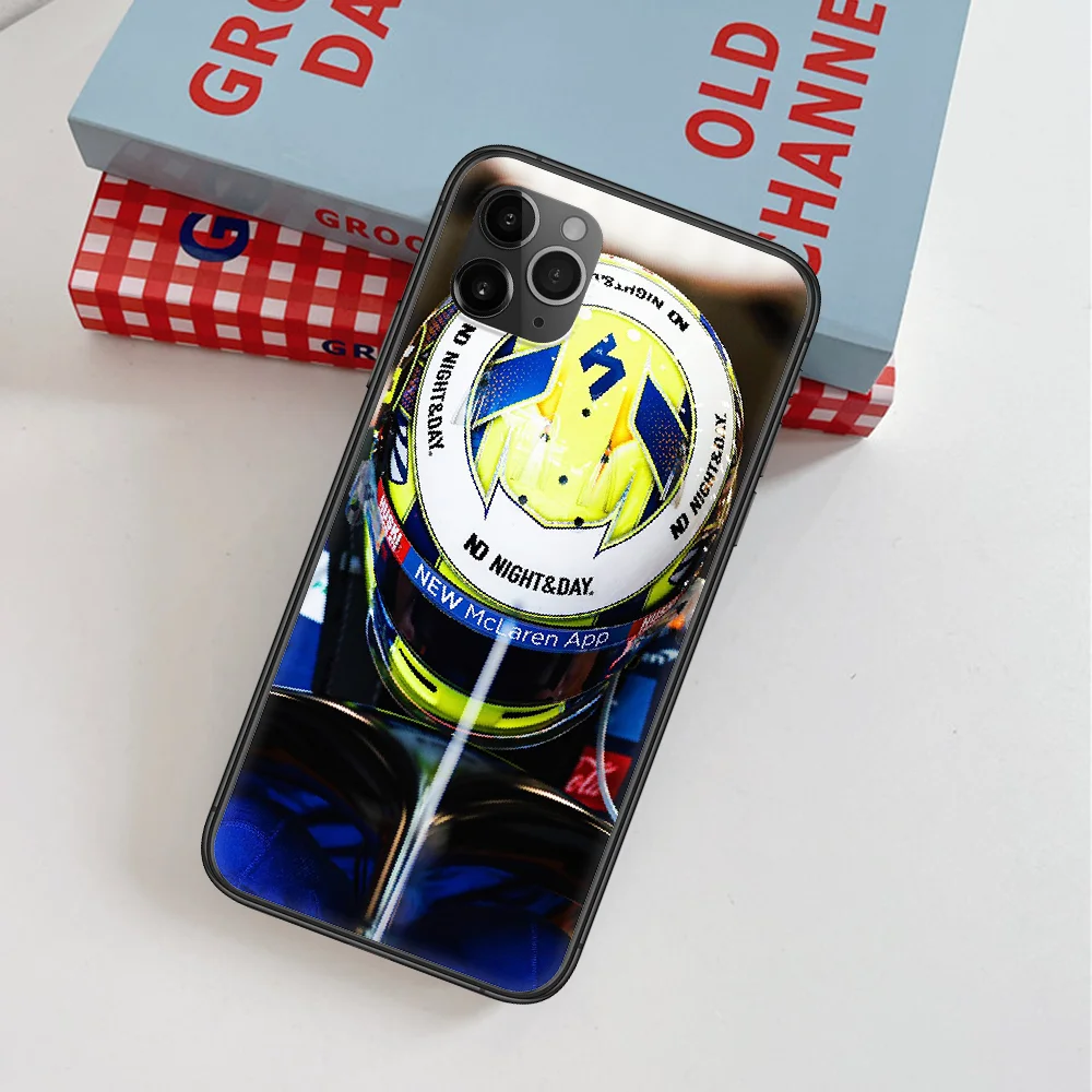

Racing Lando Norris F1 Phone Case For IPhone 4 4s 5 5S SE 5C 6 6S 7 8 Plus X XS XR 11 12 Mini Pro Max 2020 black Bumper Luxury