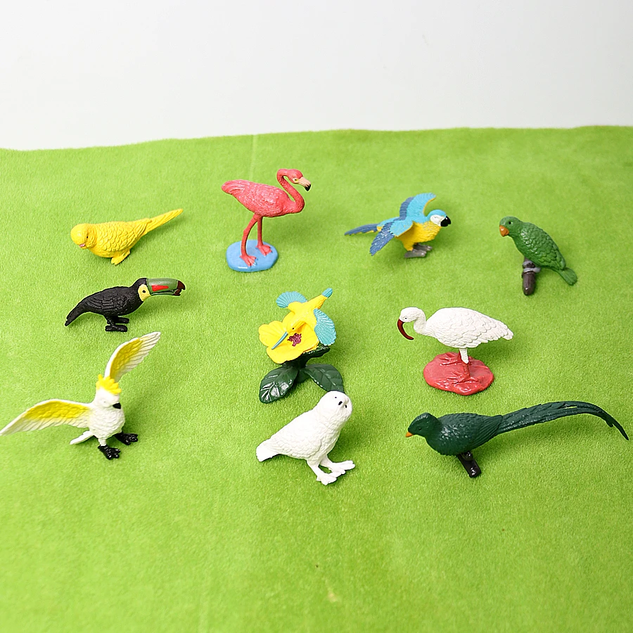 Фигурки экзотические птицы фигурки животных игрушки ориол Робин Снежная сова