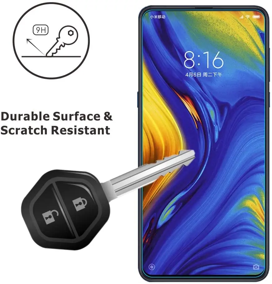Защитное стекло 9H 2.5D для Xiaomi mi mix 3 закаленное mix3 Защитная пленка 5G|Защитные стёкла
