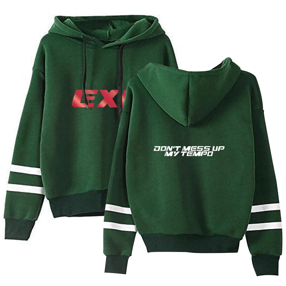 EXO толстовка с капюшоном эксклюзивные корейские толстовки с длинными рукавами женская модная повседневная зимняя теплая Кепка, толстовка S-2XL