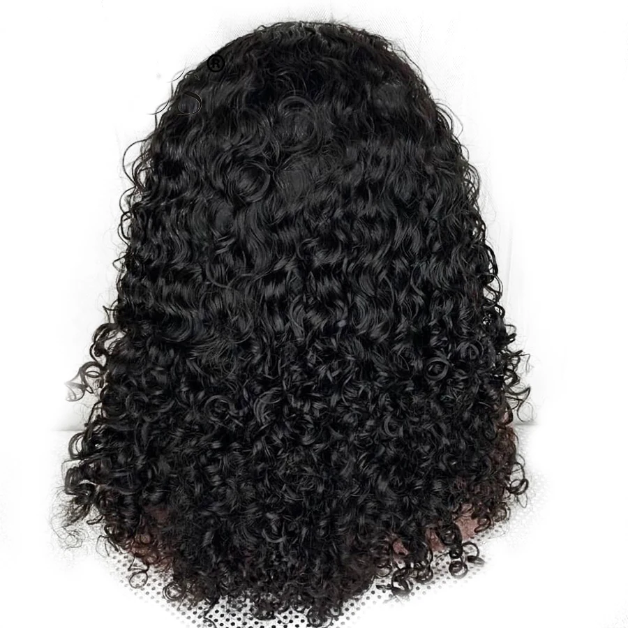 Remy вьющиеся короткие длинные настоящие парики из натуральных волос 13x4 парики с кружевом спереди для черных женщин 150% плотн