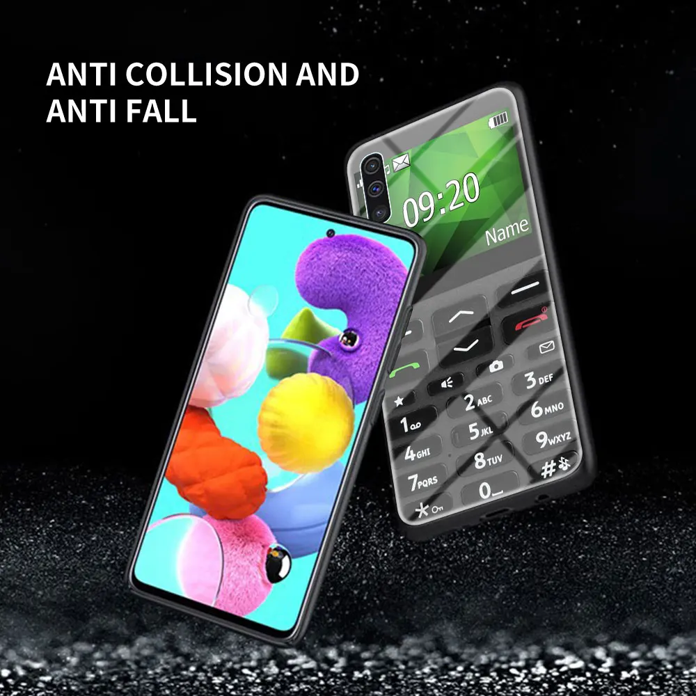 

Glass Case For Samsung Galaxy A51 A50 A71 A70 M31 A31 A30 A72 A91 A40 A10 M51 M30s Capa Shockproof Bag Smartphone Print