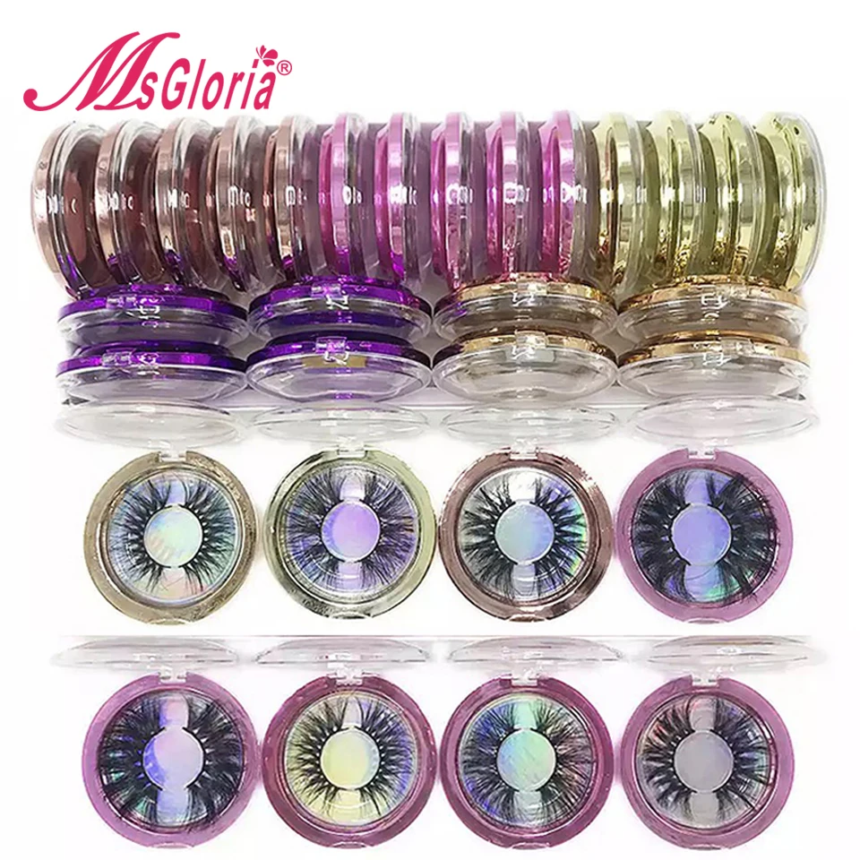 Оптовая продажа натуральные норковые ресницы для наращивания упаковка ресниц 25